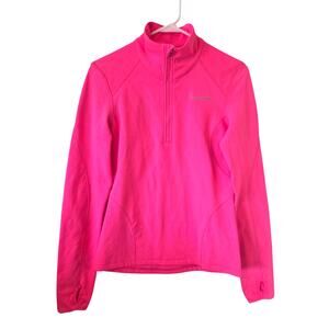 Pearl Izumi Womens 1/4 Zip Cycling Pullover Jacket Size Small Bright Pink